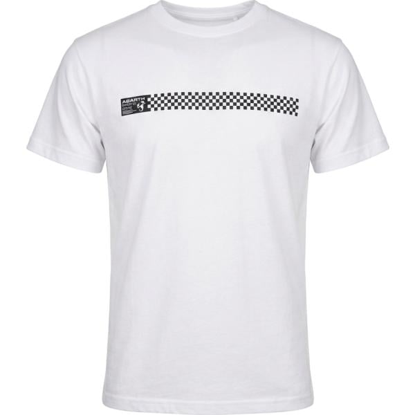 t-shirt Abarth bianco con stampe