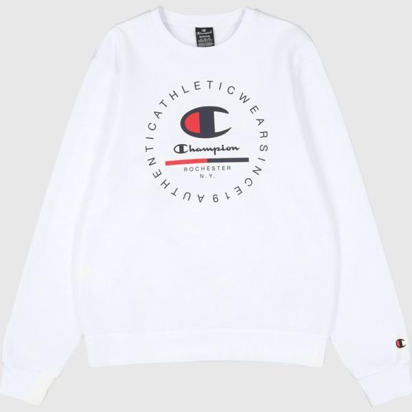 felpe Champion bianco con stampe
