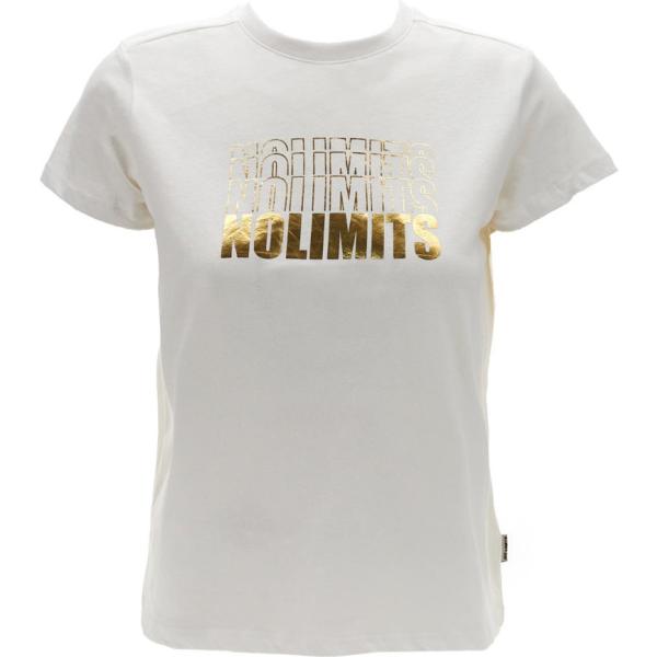 t-shirt No Limits bianco con stampe