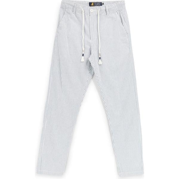pantaloni U.s. Grand Polo bianco a righe