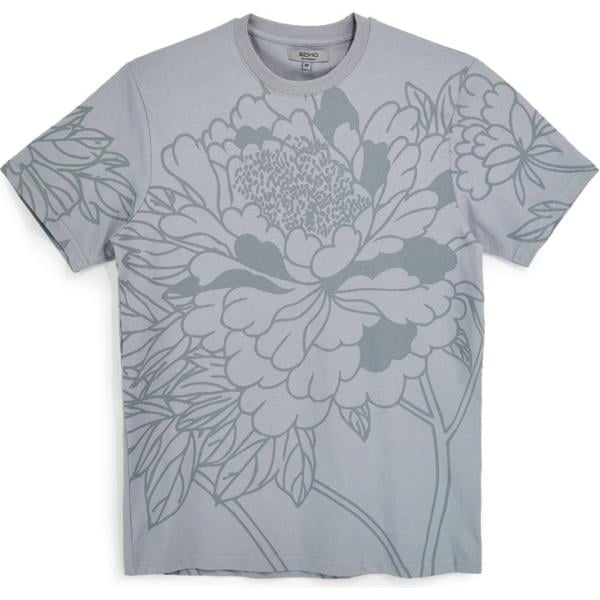 t-shirt Boardman grigio a fiori