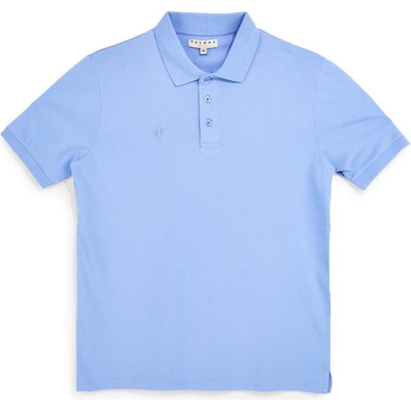 polo Pittarello Tierra blu tinta unita