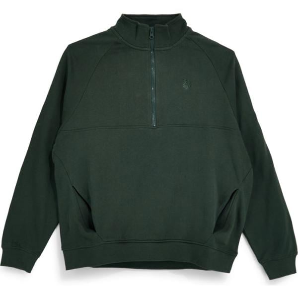 Felpa da uomo in nero pece collo alto con zip Pittarello Tierra