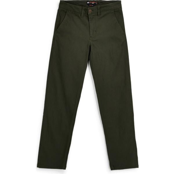 Pantaloni chino da uomo in nero pece in cotone No Limits