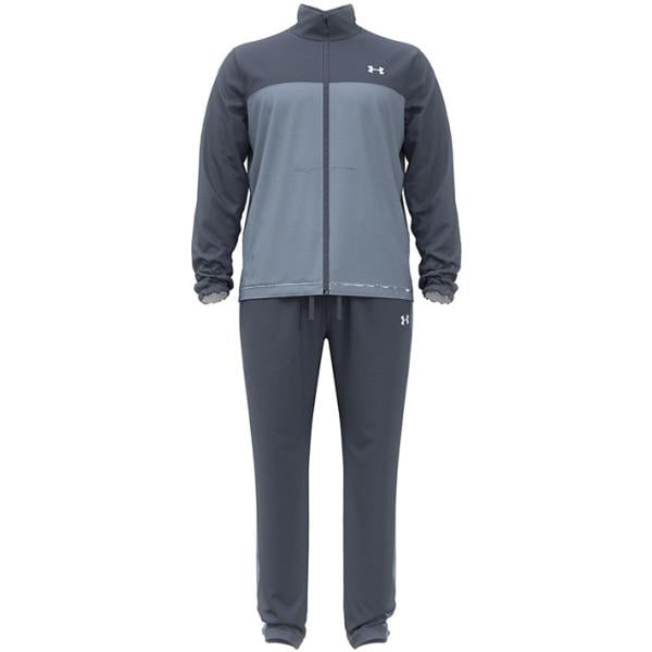Tuta sportiva da uomo in bianco neve con zip Under Armour