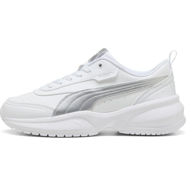 Sneakers da donna in bianco avorio effetto laminato Puma
