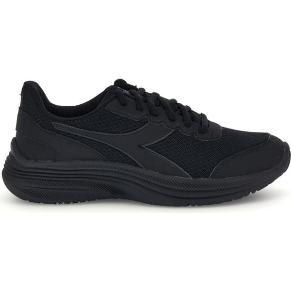 Sneakers da donna in nero pece con lacci Diadora