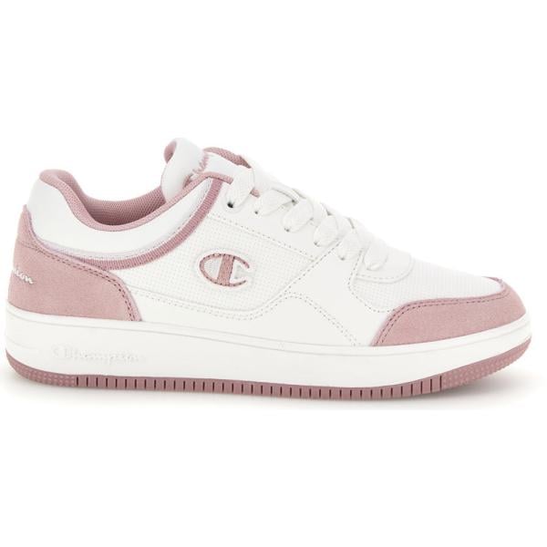 Sneakers da donna con stringhe in bianco neve Champion