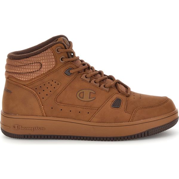 Sneakers alte da uomo in marrone scuro con lacci Champion Champion