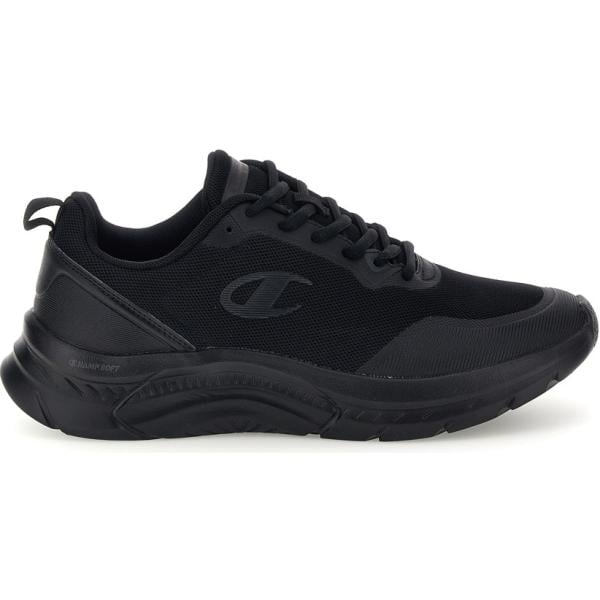 Sneakers da uomo in nero pece con lacci Champion