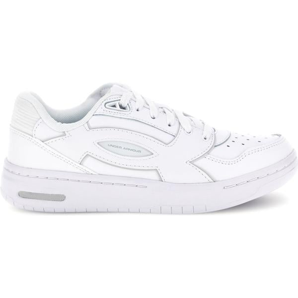 Sneakers da uomo con stringhe in bianco neve Under Armour