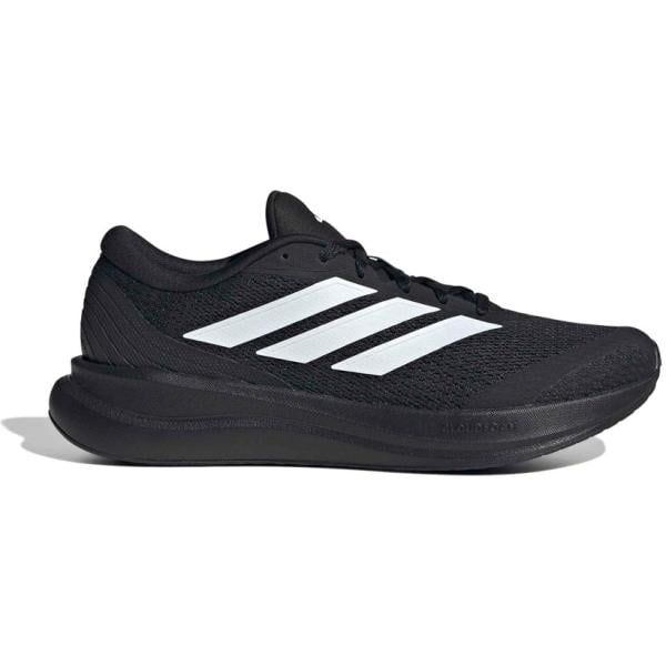 Scarpa sportiva da uomo in nero pece a righe Adidas