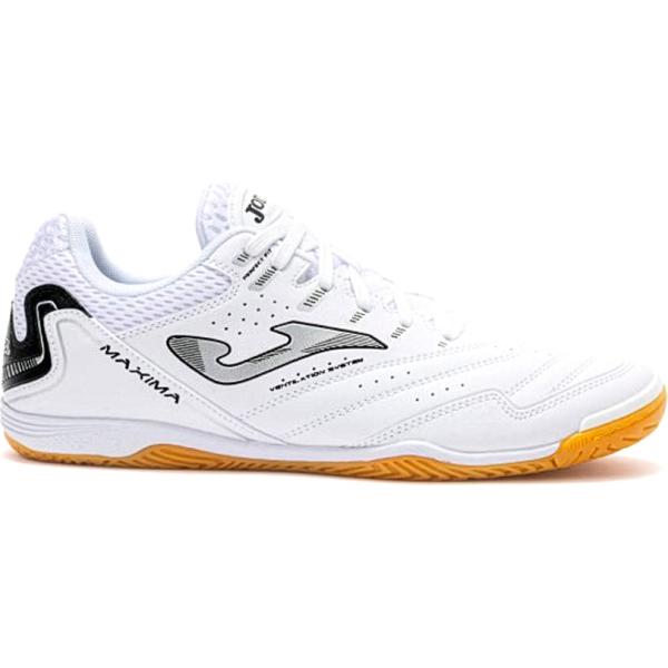 Scarpa sportiva da uomo in bianco neve in pelle Joma