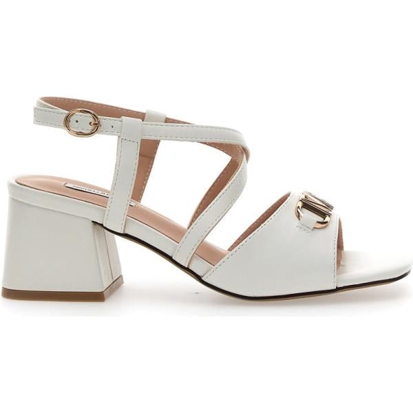sandali col tacco Mariella Burani bianco