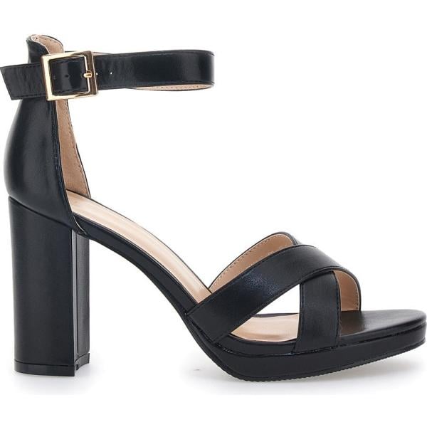 sandali col tacco Le Havre Paris nero