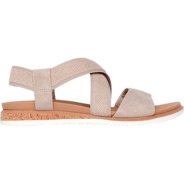 sandali col tacco Skechers marrone