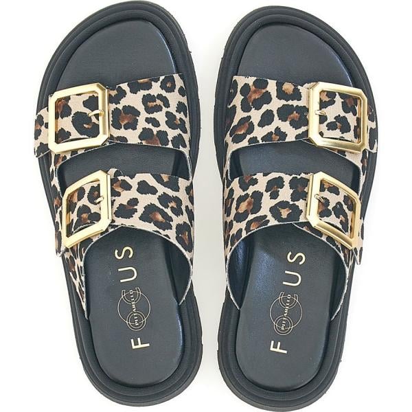 ciabatte Pittarello Focus blu animalier