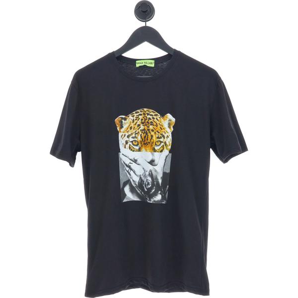 t-shirt Max Dillan nero animalier