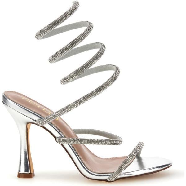 sandali col tacco First Lady grigio