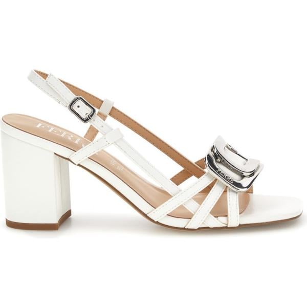 sandali in pelle Ferre bianco