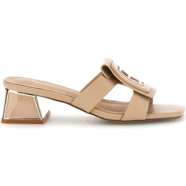 scarpe col tacco Laura Biagiotti marrone geometrica