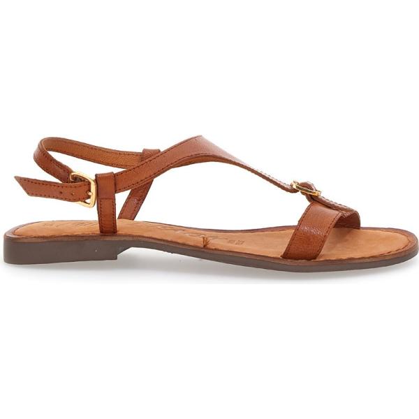 sandali in pelle Fun Beach marrone