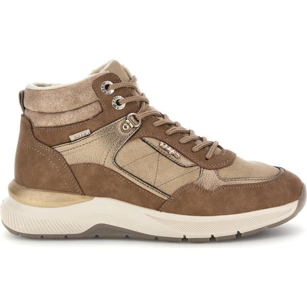 Sneakers alte da donna in marrone chiaro Relife