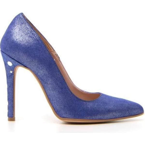 Décolleté glitter blu Pittarello blu