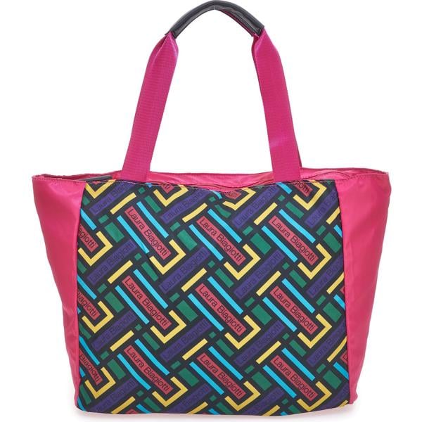 Borsa tote da donna in grigio scuro con zip Laura Biagiotti