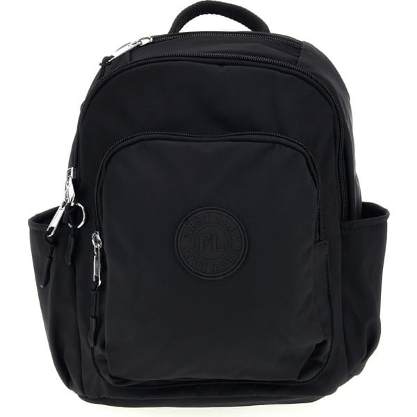 Zaino da donna in nero pece con zip First Lady