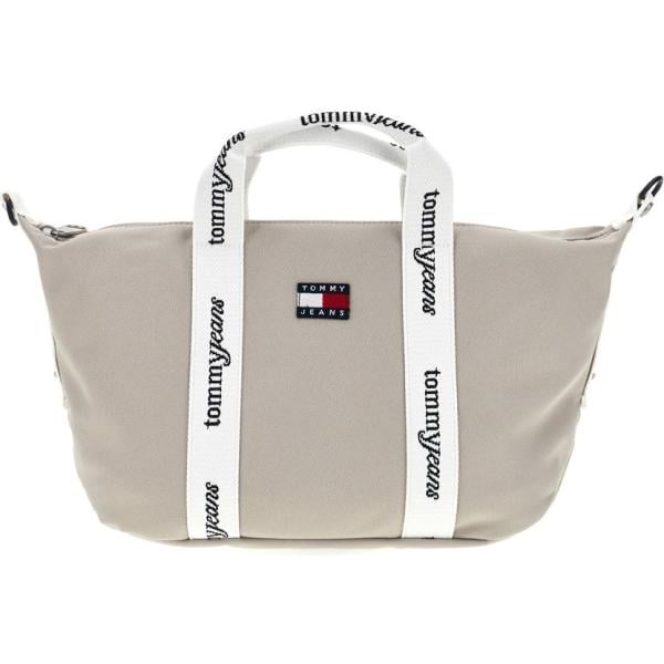 shopping bag Tommy Hilfiger marrone con stampe