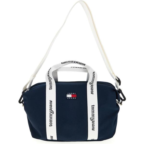 shopping bag Tommy Hilfiger blu con stampe