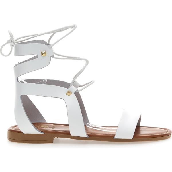 sandali in pelle Prima Riga bianco