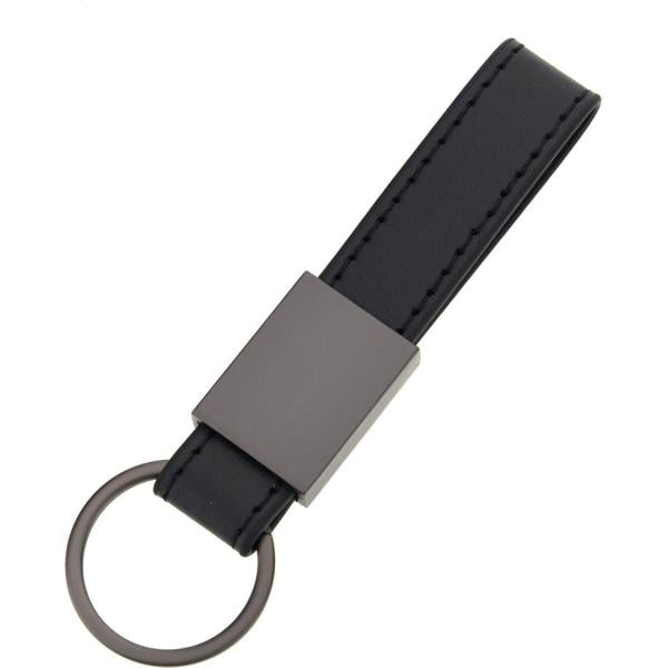 Portachiavi da uomo in bianco neve con cinturino in metallo Black Shoot