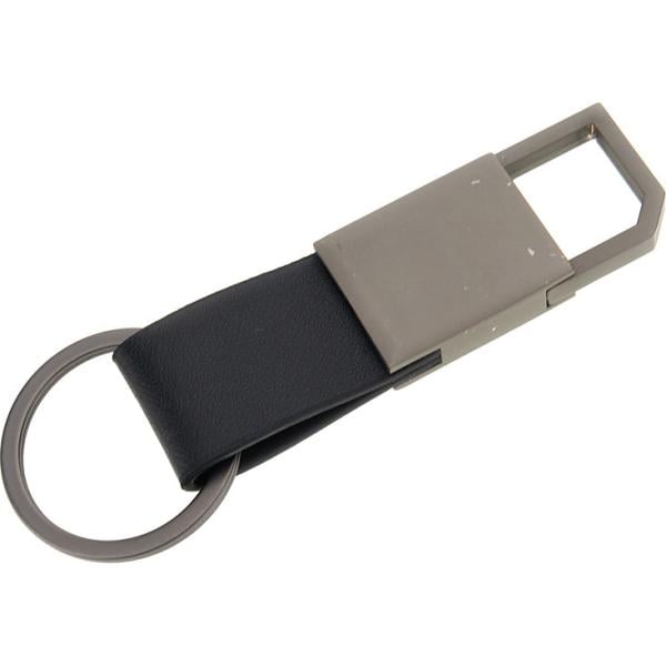 Portachiavi da uomo in bianco neve con cinturino in metallo Black Shoot