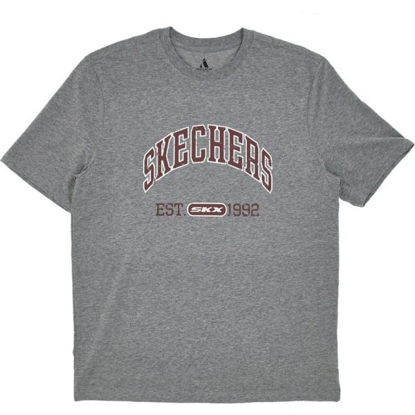 t-shirt Skechers grigio