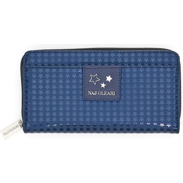 portafogli Naj Oleari blu con stampe