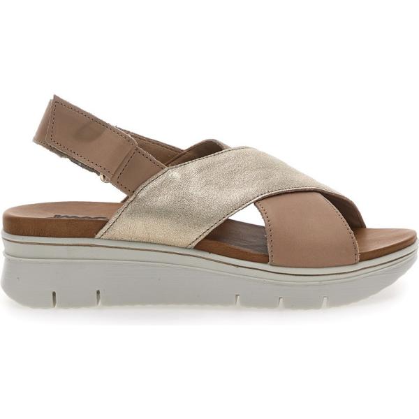 sandali in pelle Imac marrone