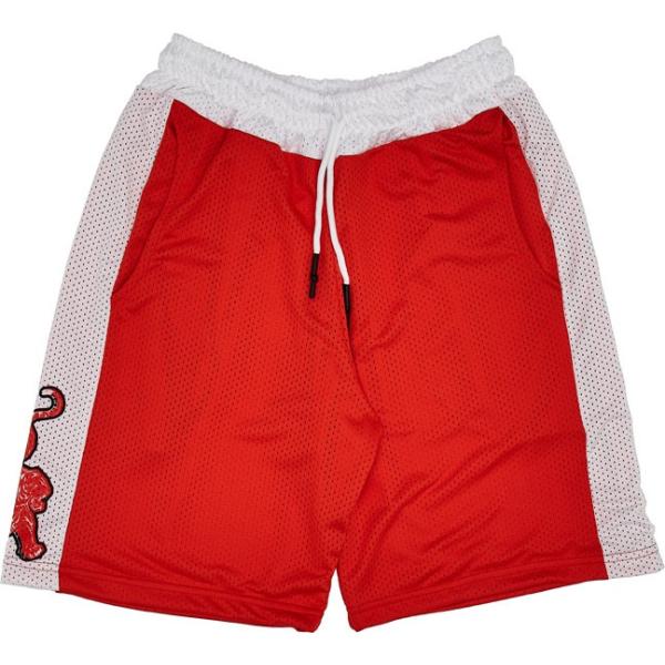 pantaloni Boardman rosso con stampe