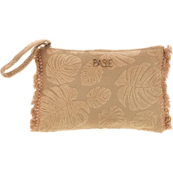 pochette Basile marrone a fiori