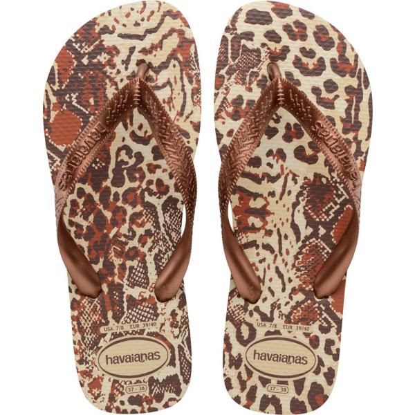 ciabatte Havaianas marrone animalier