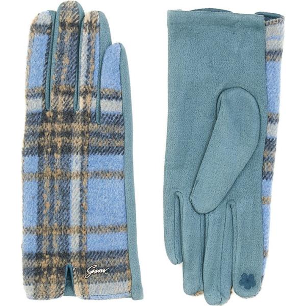 guanti Class blu scozzese