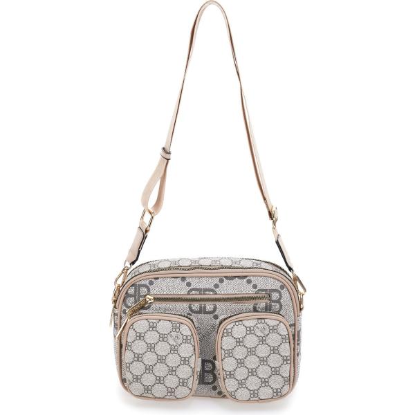borse a tracolla B. Cavalli grigio con stampe