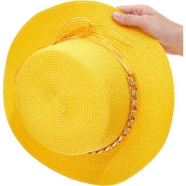 cappelli Coveri giallo a fiori