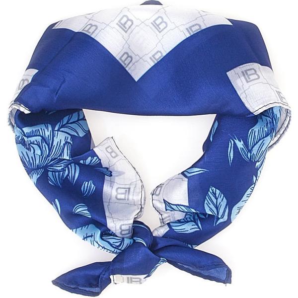 foulard Laura Biagiotti blu a fiori
