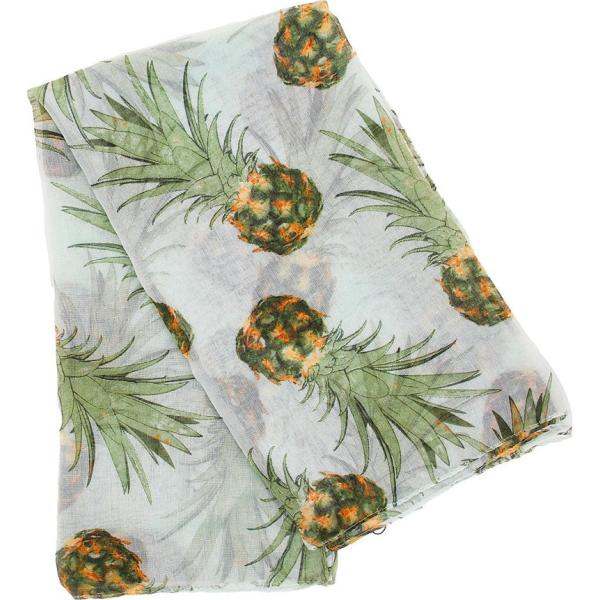 foulard Coveri grigio a fiori