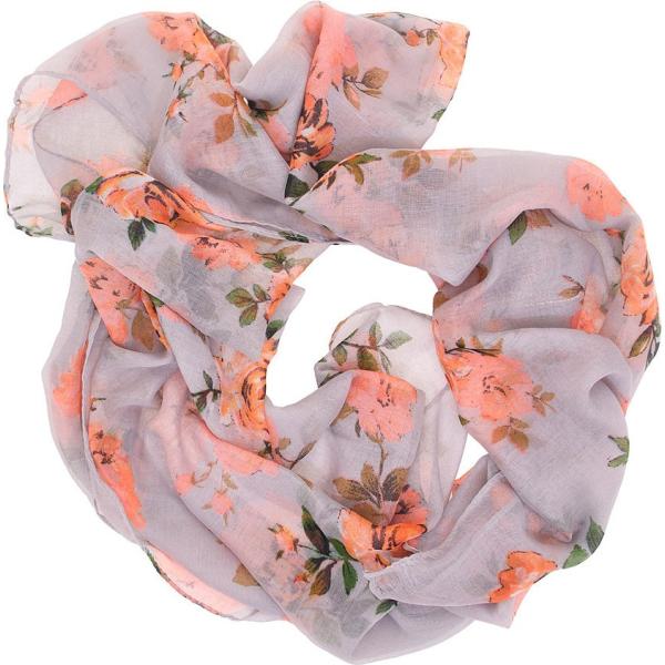 foulard Coveri grigio a fiori