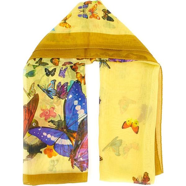 foulard Coveri giallo con stampe