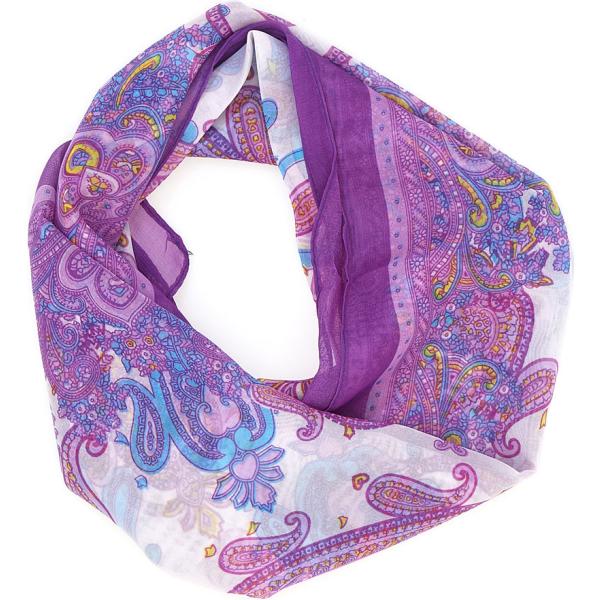 foulard Coveri viola paisley