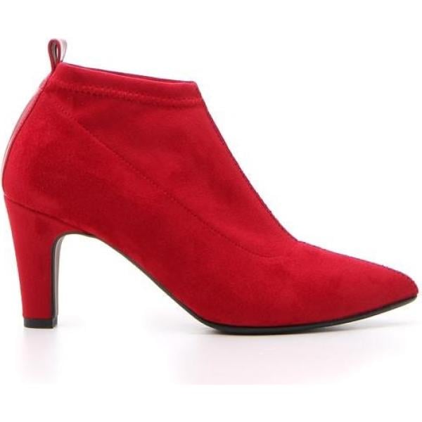 Stivaletti made italy con tacco alto in velluto rosso Essere Originale rosso